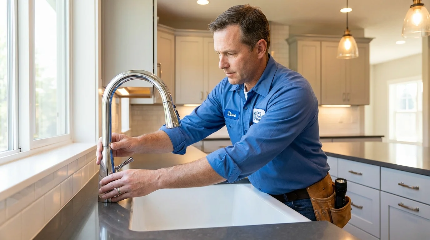 Kitchen faucet installation by Johns Plumbing LLC in Alma